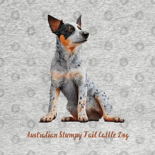 Australian stumpy tail cattle dog by Schizarty